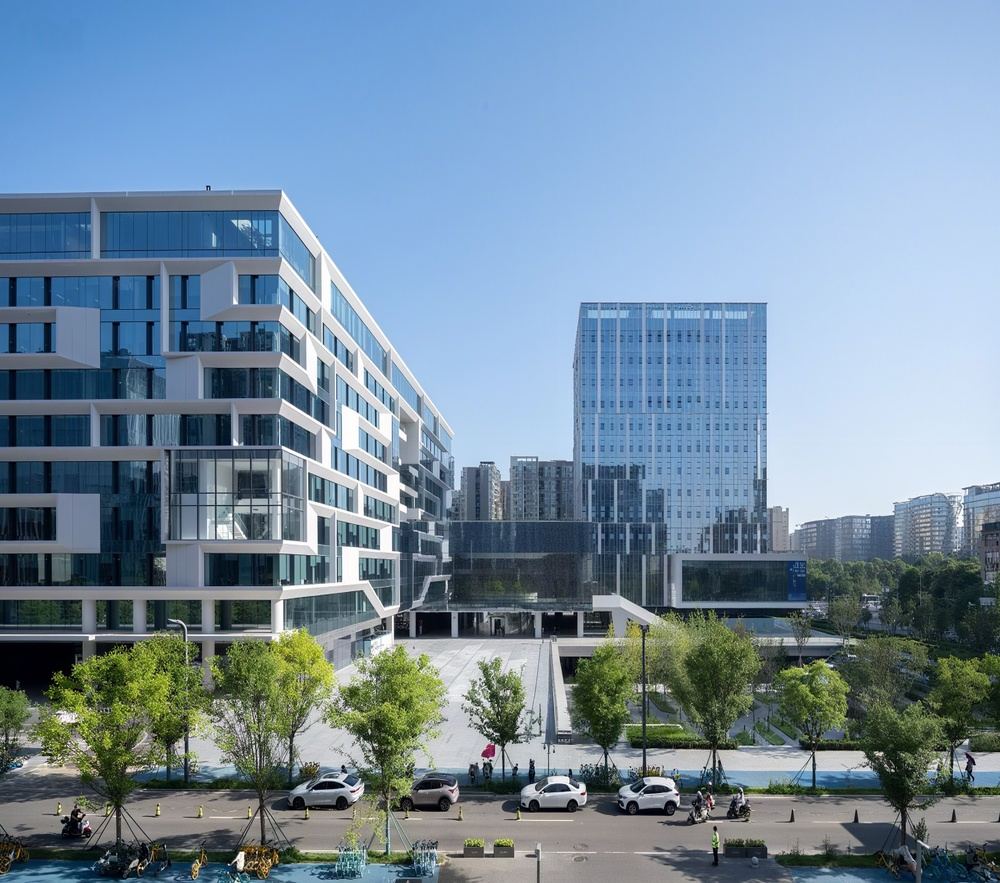 天府匠心总部中心外立面图